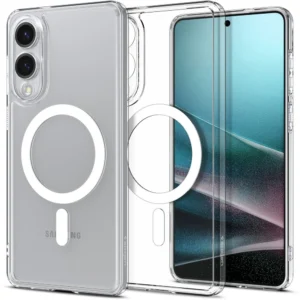 Spigen Ultra Hybrid Mag dėklas su MagSafe skirtas Samsung Galaxy S25 Edge - skaidrus