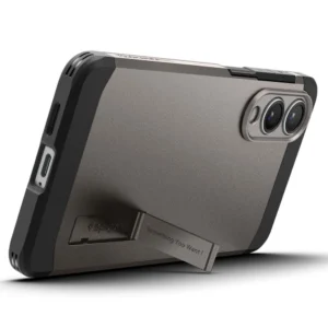 Spigen Tough Armor MagSafe dėklas skirtas Samsung Galaxy S25 Edge - Gray/juodos spalvos - Image 9