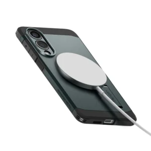 Spigen Tough Armor MagSafe dėklas skirtas Samsung Galaxy S25 Edge - Green/juodos spalvos - Image 6