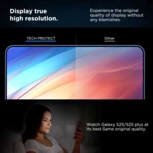 Tech-Protect Quick Set+ apsauginis stiklas skirta Samsung Galaxy S25+ - skaidrus - Image 4