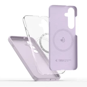 Tech-Protect Liquid Silicone MagSafe dėklas skirtas Samsung Galaxy S25 Edge - violetinės spalvos - Image 2