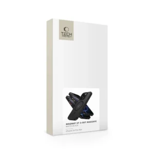Tech-Protect MagMat Magsafe 3-set Apple iPhone 16 Pro Max dėklas - Matte juodos spalvos - Image 5