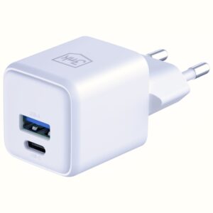 Laidinis įkroviklis 3MK Hyper GaN Charger 20W 1xUSB-A 1XUSB-C PD QC4+ baltos spalvos - Image 4