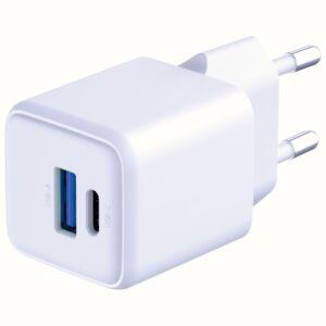 Laidinis įkroviklis 3MK Hyper GaN Charger 20W 1xUSB-A 1XUSB-C PD QC4+ baltos spalvos - Image 5