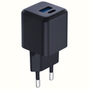 Laidinis įkroviklis 3MK Hyper GaN Charger 20W 1xUSB-A 1XUSB-C PD QC4+ juodos spalvos - Image 7