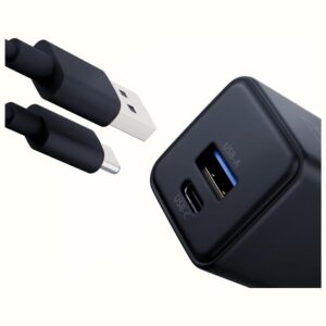 Laidinis įkroviklis 3MK Hyper GaN Charger 20W 1xUSB-A 1XUSB-C PD QC4+ juodos spalvos - Image 9