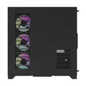 Darflash FT418 PRO kompiuterio korpusas + 7 aRGB fans juodos spalvos - Image 3