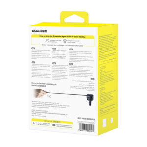 Baseus Enjoyment Max automobilinis įkroviklis with USB-C+Lightning cables and USB-A+USB-C ports 90W juodos spalvos - Image 4