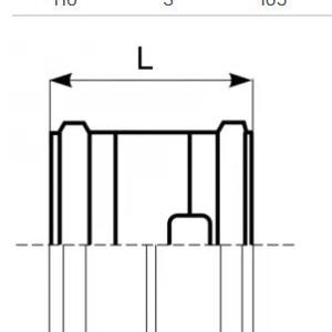 Lauko kanalizacijos dviguba mova Magnaplast, Ø 110 mm - Image 2