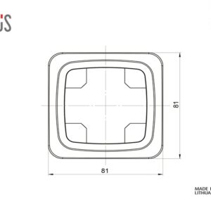 Vienvietis rėmelis LIREGUS ALFA, smėlio spalvos - Image 2