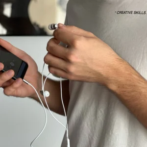 Dudao in-ear headphones headset with remote control and microphone 3.5 mm mini jack white (X10 Pro white) - Image 4