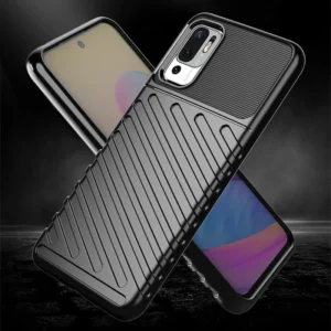 Thunder Case Flexible Tough Rugged Cover TPU Case for Xiaomi Redmi Note 10 5G / Poco M3 Pro black - Image 2