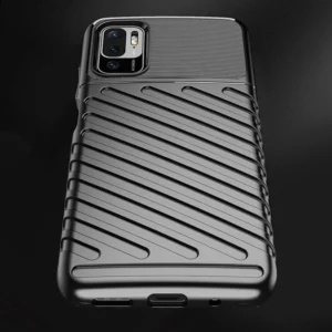 Thunder Case Flexible Tough Rugged Cover TPU Case for Xiaomi Redmi Note 10 5G / Poco M3 Pro black - Image 5