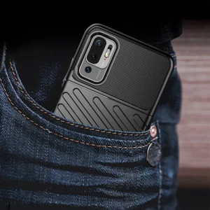 Thunder Case Flexible Tough Rugged Cover TPU Case for Xiaomi Redmi Note 10 5G / Poco M3 Pro black - Image 7