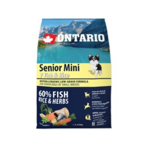 Ontario Senior Mini Fish & Rice 2,25kg