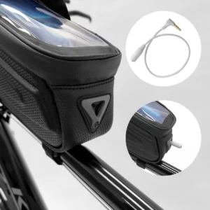 Wozinsky Bike Frame Bag 1.7l Phone Cover juodos spalvos (WBB28BK) - Image 5