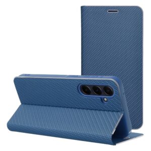 LUNA Book Carbon skirtas Xiaomi Redmi Note 12 Pro 5G mėlynos spalvos - Image 3