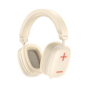 AWEI ausinės Bluetooth AT6 off-baltos spalvos