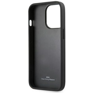 BMW BMHCP14LSLLBK Apple iPhone 14 Pro 6,1" juodos spalvos Leather Stamp - Image 7