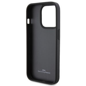 BMW BMHCP15XSLLBK Apple iPhone 15 Pro Max 6.7"juodos spalvos Leather Hot Stamp - Image 7