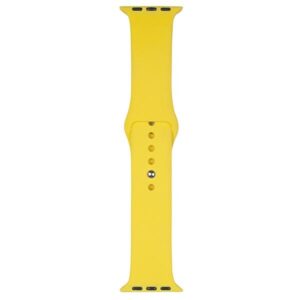 Beline apyrankė Apple Watch Silicone42/44/45/49mm geltonos spalvos - Image 2