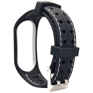 Beline apyrankė Mi Band 6/5 Smart juodos spalvos/baltos spalvos