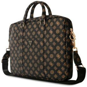 Bag Guess 4G Peony Front Pocket Zipper Triangle Logo 16" juodos spalvos - Image 3