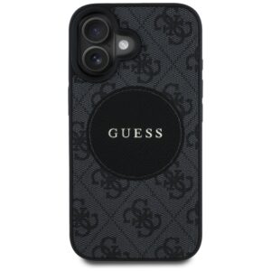 Dėklas Guess 4G Circle Classic Logo MagSafe skirtas Apple iPhone 16 juodos spalvos - Image 3