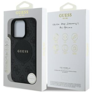 Dėklas Guess 4G Circle Classic Logo MagSafe skirtas Apple iPhone 16 Pro juodos spalvos - Image 8