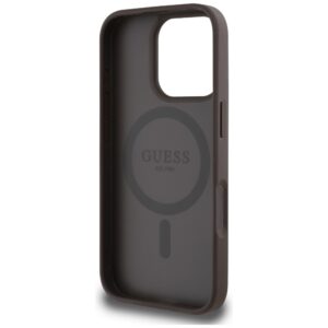 Dėklas Guess 4G Circle Classic Logo MagSafe skirtas Apple iPhone 16 Pro rudos spalvos - Image 7