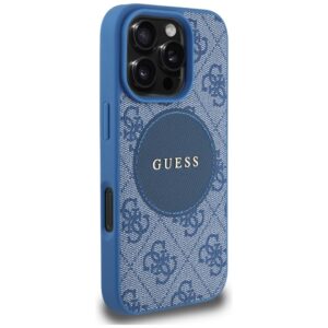 Dėklas Guess 4G Circle Classic Logo MagSafe skirtas Apple iPhone 16 Pro Max blue - Image 4