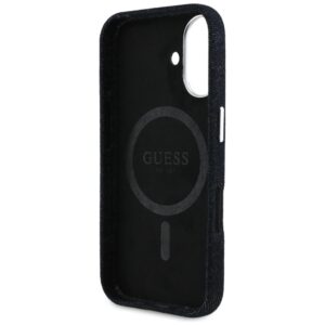Dėklas Guess Denim Triangle Logo MagSafe skirtas Apple iPhone 16 juodos spalvos - Image 7