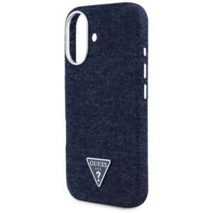 Dėklas Guess Denim Triangle Logo MagSafe skirtas Apple iPhone 16 blue - Image 6