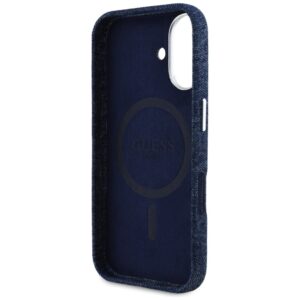 Dėklas Guess Denim Triangle Logo MagSafe skirtas Apple iPhone 16 blue - Image 7