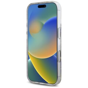 Dėklas Guess Resin Flowers Glitter MagSafe skirtas Apple iPhone 16 violetinės spalvos - Image 5