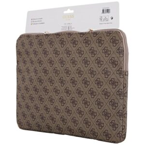 Bag Guess Sleeve 14" 4G Zipper Pocket Triangle Logo rudos spalvos - Image 5