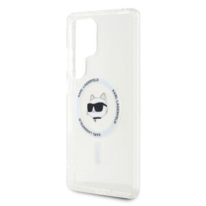 Dėklas Karl Lagerfeld Button Choupette Head Printed Logo MagSafe Samsung Galaxy S25 Ultra white - Image 6