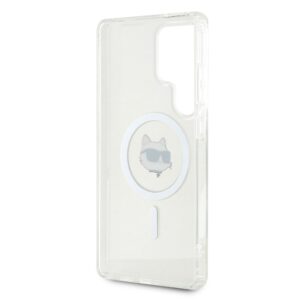 Dėklas Karl Lagerfeld Button Choupette Head Printed Logo MagSafe Samsung Galaxy S25 Ultra white - Image 7