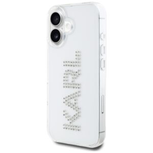 Dėklas Karl Lagerfeld IML Rhinestones Logo skirtas Apple iPhone 16 skaidrus - Image 2