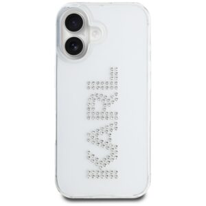 Dėklas Karl Lagerfeld IML Rhinestones Logo skirtas Apple iPhone 16 skaidrus - Image 3