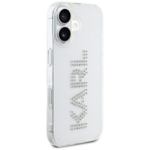 Dėklas Karl Lagerfeld IML Rhinestones Logo skirtas Apple iPhone 16 skaidrus - Image 4