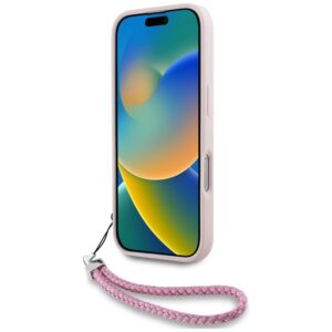 Dėklas Karl Lagerfeld Quilted Initial Logo & Chain Strap skirtas Apple iPhone 16 rožinės spalvos - Image 4