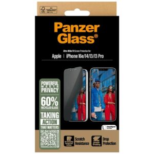 Privacy Glass PanzerGlass Ultra-Wide Fit skirtas Apple iPhone 16e/14/13/13 Pro - Image 4