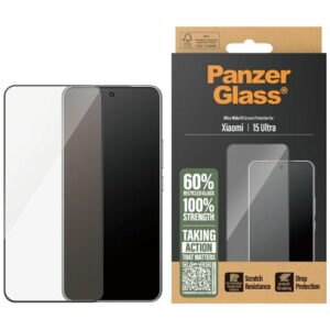 Apsauginis stiklas PanzerGlass Ultra-Wide Fit w. juodos spalvos Frame skirtas Xiaomi 15 Ultra - Image 1