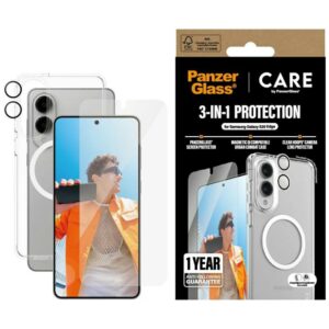 Apsauginis rinkinys CARE by PanzerGlass Flagship 3in1 Dėklas+Apsauginis stiklas+Kameros lešio apsauga skirta Samsung Galaxy S25 Edge - Image 1
