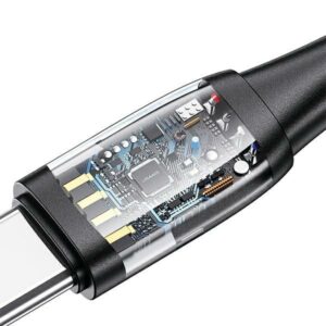 USAMS Kabelis U85 2xUSB-C/USB/Micro-USB/Lightning 6in1 1.2m 100W PD Fast Charge juodos spalvos SJ645USB01 - Image 4