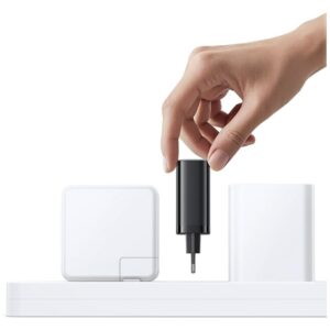 Laidinis įkroviklis USAMS Xiang Series CC296 30W 1xUSB-C 1xUSB-A + USB-C kabelis juodos spalvos - Image 9