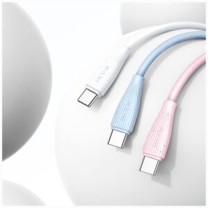 Kabelis USAMS Green Series SJ714 18W 3A USB-A į USB-C 1m mėlynos spalvos - Image 5