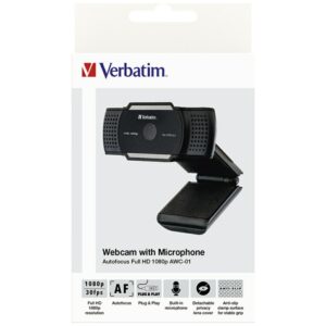 Verbatim Full HD 1080p internetinė kamera su mikrofonu AWC-01 juodos spalvos 49578 - Image 8