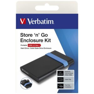 Verbatim Metal Enclosure skirtas Drive Store 'n' Go 2.5" USB 3.2 juodos spalvos 53106 - Image 7